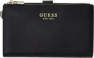Guess Amorette SLG DBL ZIP Organizer - Dames - Portefeuilles - Zwart - ONE Size - Accessoires