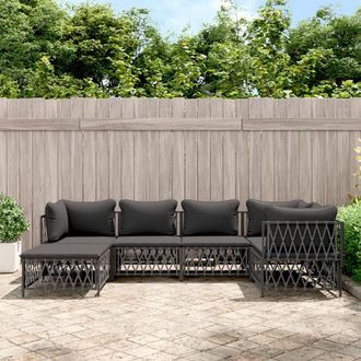 vidaXL Furniture Limited - Juego De Muebles De Jard&iacute;n 6 Pzas Con Cojines