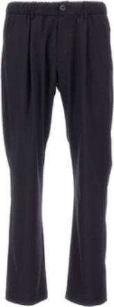 Herno Suit Broeken - Heren - Straight fit broeken - Blauw - M - Leer - Broeken