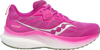 Saucony Womens Tempus 2 Shoes, Fuchsia/Olivine, 3 UK