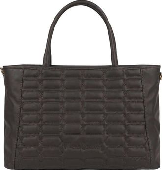 Pierre Cardin Gewatteerde Tote Bag - Dames - Shoppers - Bruin - ONE Size - Leer - Tassen