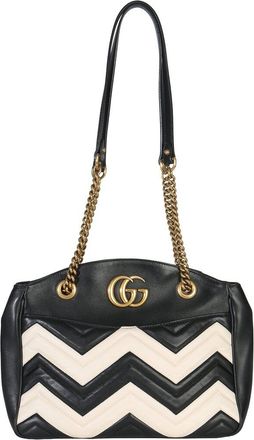 Gucci Leather Matelass&eacute; Medium Gg Marmont Chain Tote (Authentic Pre-Loved)