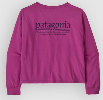 Patagonia L/S Hut Tripper Easy Cut T-Shirt roze