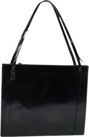 Gucci Pre-owned Leather gucci-bags - Dames - Vintage Schoudertas - Zwart - ONE Size - Leer - Vintage