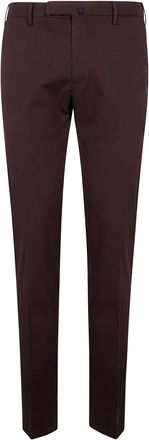 Incotex Chino con pieghe - Marrone