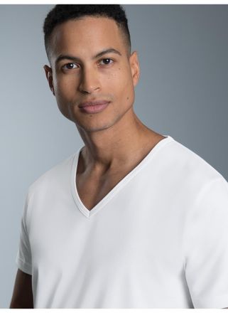 Trigema T-Shirt TRIGEMA TRIGEMA V-Shirt Slim Fit, Herren, Gr. 3XL, weiss (wei&szlig;), 100% Baumwolle, Basic, Shirts T-Shirt