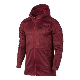 Nike Mens Nike Zipper Full-Zip Hooded Jacket Wine Red 824394-677