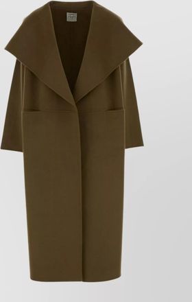 Toteme long oversized coat wide lapels