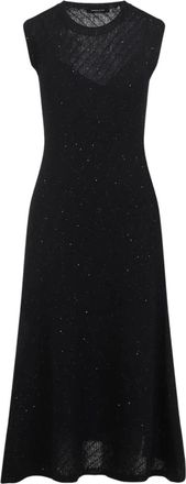 Fabiana Filippi Abito smanicato con decorazione - 825 NERO