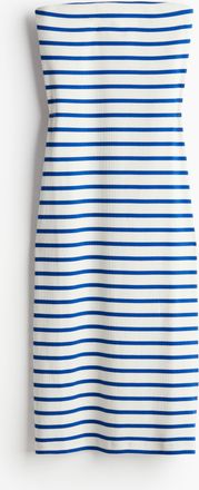 H&M Geripptes Schlauchkleid - Blue
