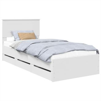 vidaXL Estructura De Cama Con Caj&oacute;n 90 X 200 Cm Madera Ingenieril Vidaxl
