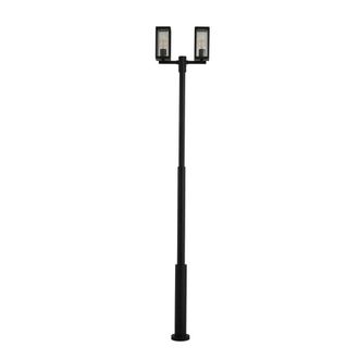 Lucande Farola exterior de aluminio negro