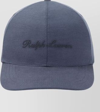 Ralph Lauren Purple Label linen silk logo-embroidered baseball cap