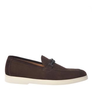 Baldinini Suede Loafer - male - Baldinini - Loafers - Brown - 8 1/2 UK - Shoes