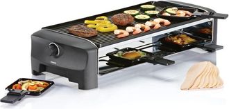 Princess Raclette con Griglia per 8 Persone 162840, 1300 w, Alluminio pressofuso - Princess