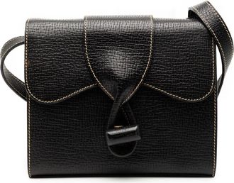 Loewe 2000-2025 Leather Toggle Flap crossbody bag - women - Calf Leather - One Size - Black