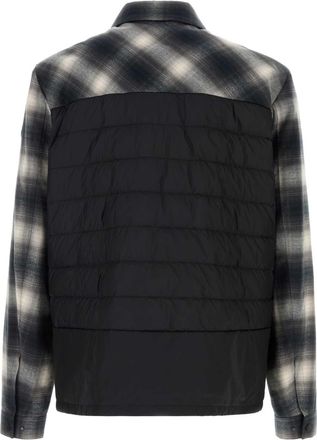 Moncler Mens Multicolor Cotton And Nylon Cornisello Down Jacket F90 Giubbini