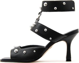 Carrano Womens Studded Sandal In Black
