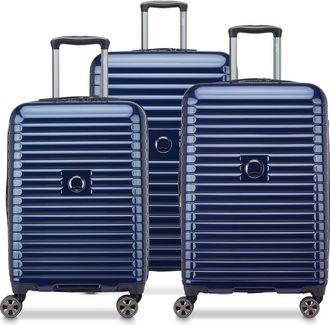 DELSEY Paris Cruise 3.0 Hardside Expandab;e (22/24/28) 3 Piece Spinner Luggage Set in Deep Sea Navy at Nordstrom