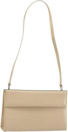 Ferragamo Pre-owned Shoulder Bag - Dames - Vintage Schoudertas - Beige - ONE Size - Leer - Vintage