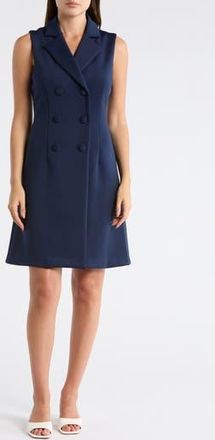 Julia Jordan Sleeveless Double Breasted Minidress in Navy at Nordstrom Rack, Size 12