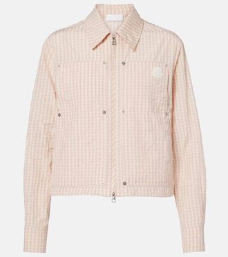 Moncler Gingham cotton-blend jacket