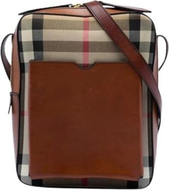 Burberry Borsa a tracolla Pre-owned in tela - - Pre-owned - Donna - Beige - ONE SIZE