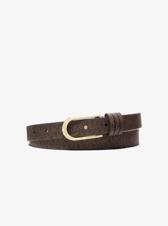 Michael Kors Signature Logo Skinny Belt