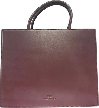 Elisabetta Franchi Grote Tote met Logo - Dames - Tassen - Bruin - Maat: ONE Size