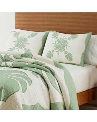 Tommy Bahama Molokai Bright Green Quilt