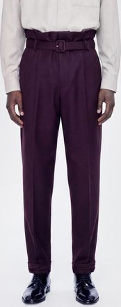 Saint Laurent Pantaloni sartoriali in lana