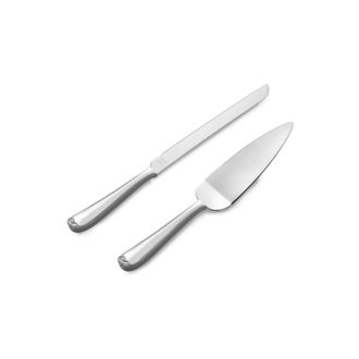 Vera Wang Wedgwood Vera Wang Infinity Cake Knife & Server Silver, 2 Piece Set