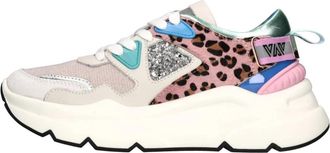 Emanuelle Vee Leren en su&egrave;de sneakers - Dames - Sneakers - Veelkleurig - 40 EU - Su&egrave;de - Schoenen