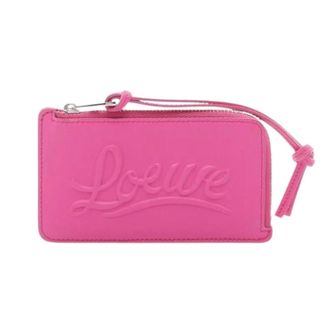 Loewe Pre-owned Wallets, female, Pink, Size: ONE SIZE Pre-owned Card case