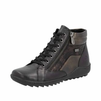 Rieker Womens Ankle Boots In Schwarz/schwarz/antique/antik