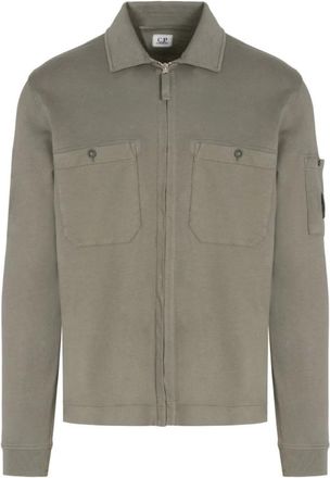 C.P. Company Jersey Overshirt in Grey