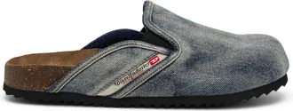 Diesel D-Woodstock-Denim mules - Moccasins and Mules - Man - Blue