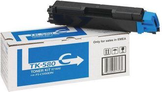 Kyocera T&oacute;ner Kyocera Original Tk-580c Cian 2.800 P&aacute;ginas (1t02ktcnl0) Para Ecosys P6021cdn, Fs-c5150dn