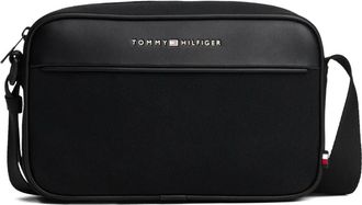 Tommy Hilfiger Borsa messenger con logo - Nero