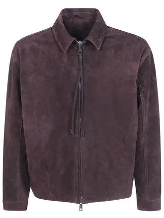 Giorgio Brato Jacket Suede Gu27f.28005.Bcsd Dark Brown