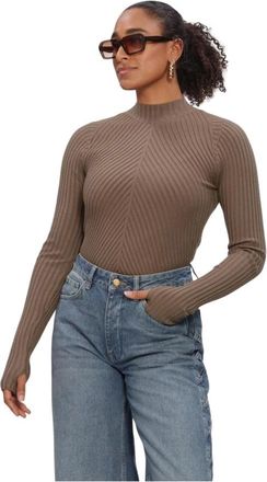 Ibana Kinzy Turtleneck - Dames - Coltruien - Bruin - S - Polyester - Truien & Vesten