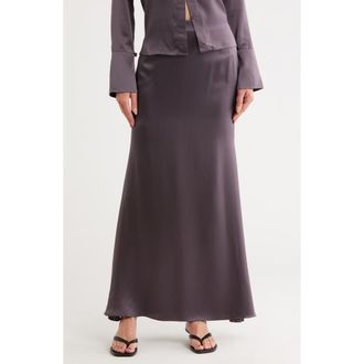 TWP At Last Silk Maxi Skirt in Plum at Nordstrom Rack, Size 0