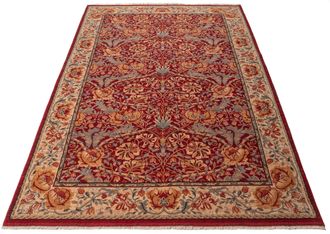 THEKO Wollteppich »Saharna 2968« rechteckig 10 mm Höhe reine Wolle, Orient-Optik, mit Fransen