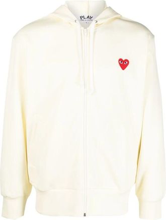 Comme Des Gar&ccedil;ons Zip Hoodie - Heren - Hoodies - Beige - XL - Polyester - Hoodies & sweatvesten