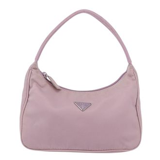 Prada Hobo Tessuto Pink Nylon Handbag (Pre-Owned)