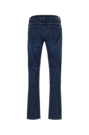 Pantaloni Torino Mens Stretch Denim Jeans Lightblue Exterior: Cotton Elastane