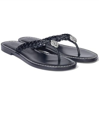 Brighton Women Aisha Thong Sandals In Black