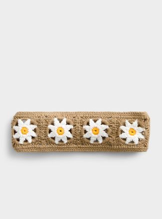 Simons Womens Daisy crochet headband