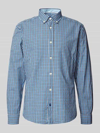 Olymp Level 5 Regular Fit Freizeithemd mit Button-Down-Kragen in Marine, Größe L