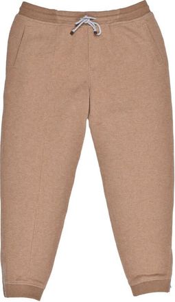 Brunello Cucinelli Camel Cashmere Athletic Trousers, Size 3XL